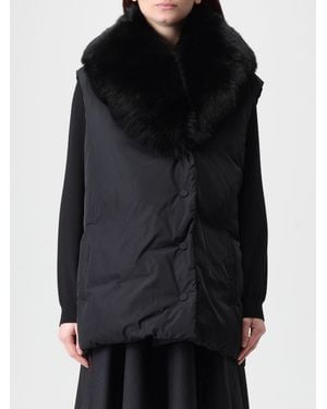 Yves Salomon Chaleco Mujer - Negro