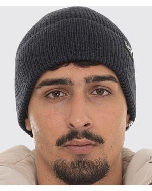 EA7 Wool Blend Beanie Hat With Applied Logo - Blue