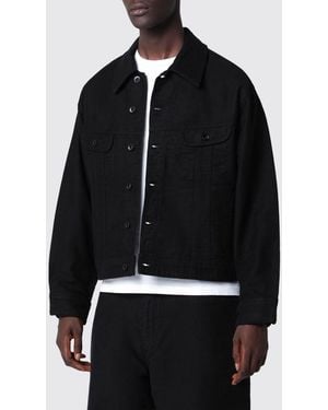 Studio Nicholson Cotton Shirt Jacket With Patch Pockets - Black