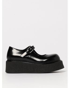 Moschino Mocasines De Piel Cepillada - Negro