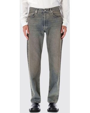Haikure Achilles Mid-Rise Wide-Leg Vintage Denim Jeans - Gray