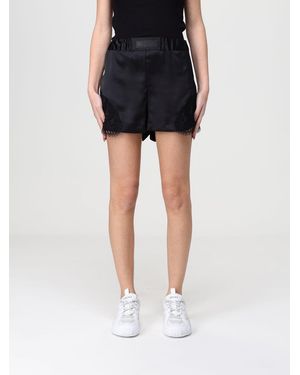 Versace Nylon Shorts With Lace Inserts - Black