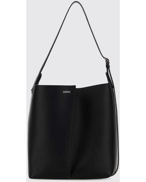 Loewe Bilbao Beuteltasche Aus Kalbsleder - Schwarz