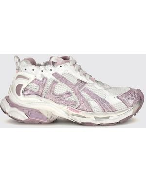 Balenciaga Runner Distressed-Effect Mesh And Rubber Sneakers - White