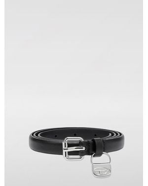 DIESEL B-Charm Leather Belt - Black