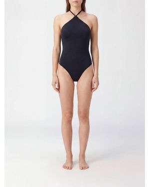 Jacquemus Einteiliger Badeanzug Von Mit Offenem Rücken Und Bindebändern - Blau