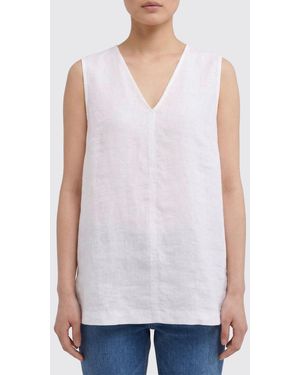Aspesi Worn-Effect Linen Top - White