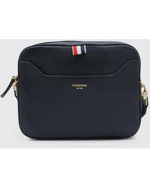 Thom Browne Small Rwb Stripe Camera Bag - Blue