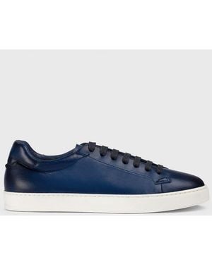 Doucal's Leather Trainers - Blue