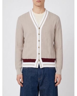 Dries Van Noten Cotton Blend Cardigan - Natural