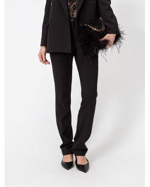 Twinset Mid-Rise Tailored Skinny Trousers - Black