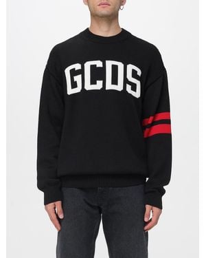 Gcds Maglia A Girocollo Con Maxi Logo - Nero