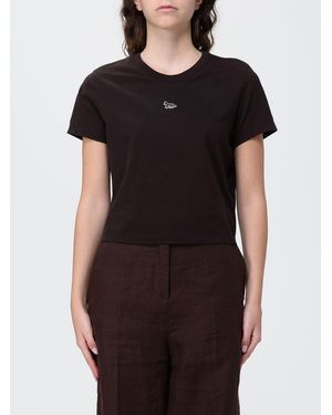 Maison Kitsuné Maison KitsunÉ Camisetas De Algodón Con Logo - Negro