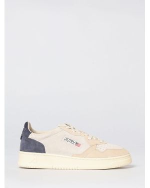 Autry Medalist Low Suede Trainers - Natural