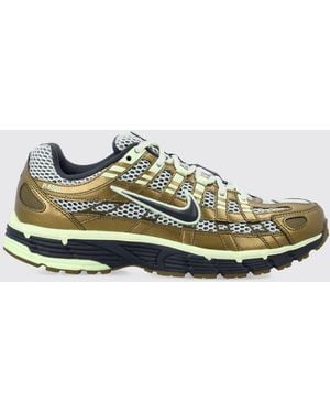 Nike P-6000 Mesh And Synthetic Fabric Sneakers With Swoosh Logo - Green