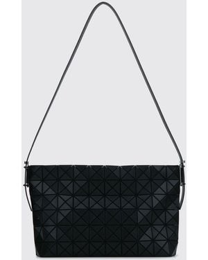 Issey Miyake Pvc Shoulder Bag With Flat Adjustable Handle - Black