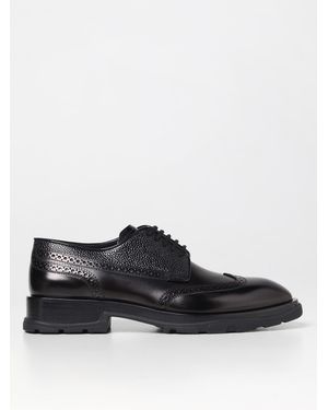 McQueen Derby In Leather - Black