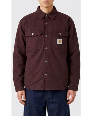 Carhartt Cotton Overshirt With Patch Pockets And Dropped Shoulders - Red