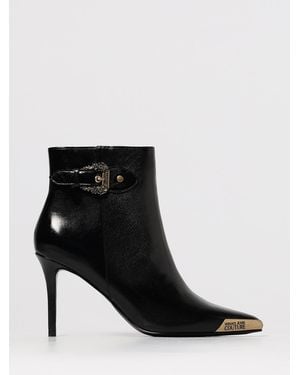 Versace Jeans Couture Flat Ankle Boots - Black