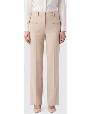 FEDERICA TOSI High-Waisted Tailored Straight-Leg Crêpe Trousers - Natural
