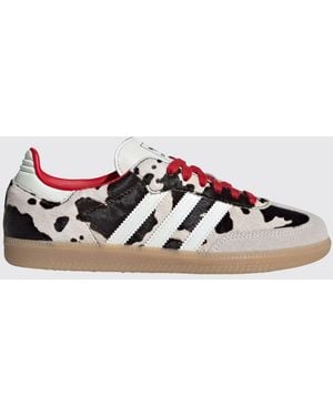 adidas Originals Samba Og Cow Print Pony Skin Trainers - White