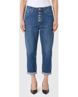Dondup Cropped Fit Denim Jeans - Blue