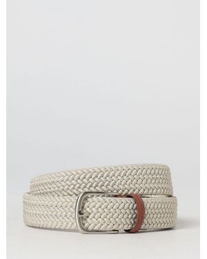 Brooksfield Stretch Woven Viscose Belt - Natural