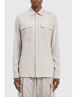 Rick Owens Wool Shirt - Natural
