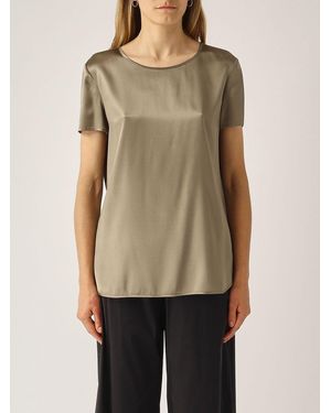 Max Mara Blusa De Seda - Neutro
