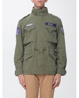 Polo Ralph Lauren Cotton Military Utility Jacket With Drawstring - Green
