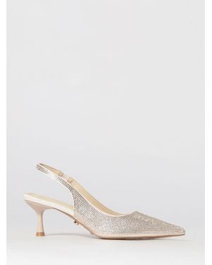 Twentyfourhaitch Phuket Satin-Slingbacks Mit Strasssteinen - Weiß