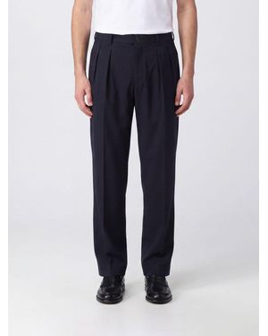 Giorgio Armani X Alanui Pleated Virgin Wool Chino Trousers - Blue