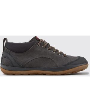 Camper Peu Pista Gm Suede And Gore-Tex Outdoor Ankle Boots - White