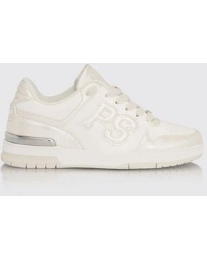 Philipp Plein Crocodile Print Leather Trainers - Natural