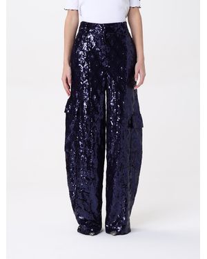 ROTATE BIRGER CHRISTENSEN Pantaloni Cargo Con Paillettes - Blu