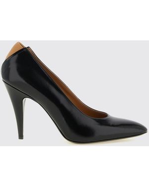 Jil Sander Alma Slingback-Pumps Aus Leder Mit Konusabsatz - Schwarz