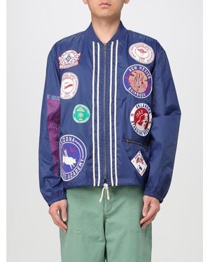 Champion Patchwork Bomber Jacket - Blue