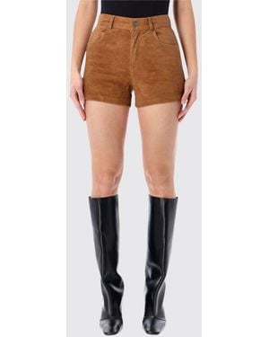 Haikure Suede Shorts - Brown