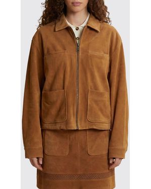 La Martina Chaqueta De Piel De Ante - Marrón