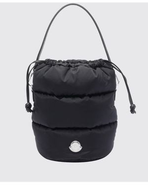 Moncler Padded Nylon Bucket Bag - Black