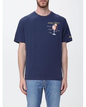 MC2 Saint Barth Cotton Crew Neck T-Shirt - Blue