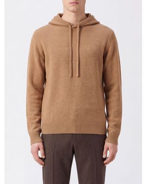 Roberto Collina Strick-Hoodie Aus Merinowolle Von - Natur