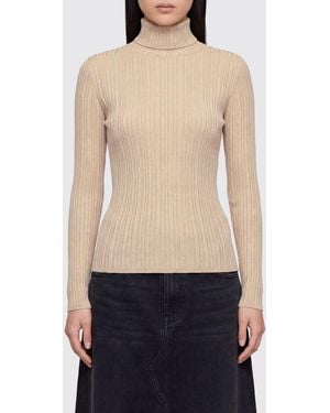 Fabiana Filippi Slim Fit Long-Sleeved Pleated Turtleneck Jumper - Blue