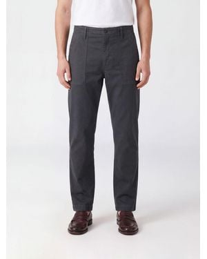 Filson Straight-Leg Cotton Trousers With Patch Pockets - Blue