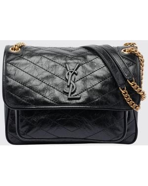 Saint Laurent Sac Porté Épaule Femme - Noir