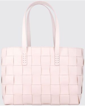 Dragon Diffusion Japan Tote Woven Leather Bag - Pink