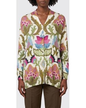 In bed with You Viscose Blend Cardigan With Floral Print - Green