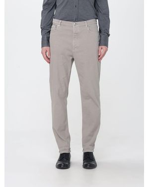 Brunello Cucinelli Vaqueros De Corte Recto De Denim De Algodón Con Cinco Bolsillos - Gris