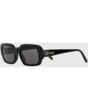 Loewe Slim Rectangular Cat-Eye Sunglasses - White