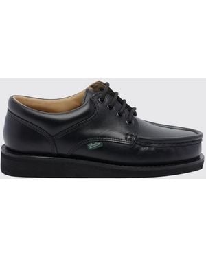 Paraboot Thiers Smooth Calf Leather Derby Shoes With Padded Ankle - White